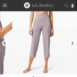 Lululemon Align Crop, Wide leg, violet.